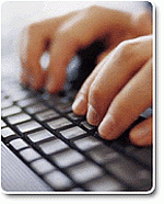 számítógép, klaviatúra, billenyűzet, kéz, beteg