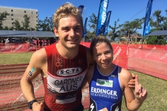 Gardner és Wasle az XTERRA Saipan céljában