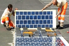 Napelemes közutak Franciaországban