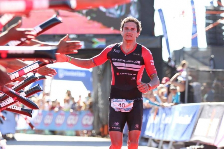 Ivan Rana az Ironman SA 2015 céljban (8:30:45)