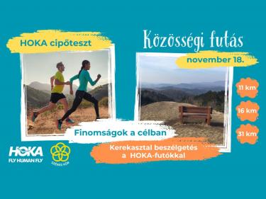 HOKA közösségi futás a Szénás Körön - November 18.
